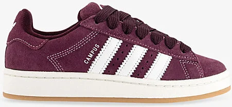 Womens Maroon White Maroon Campus 00S Logo-Print Suede Low-Top Trainers Eur 39 / 6 Uk Women