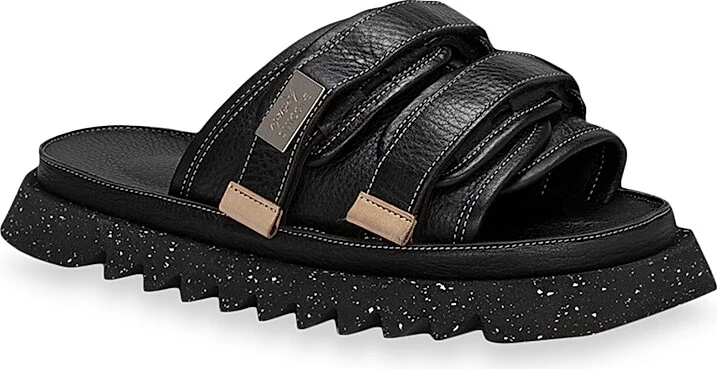 Women's Marsèll x Suicoke Moto Leather Slides - Nero - Size 7 Sandals - Image 2