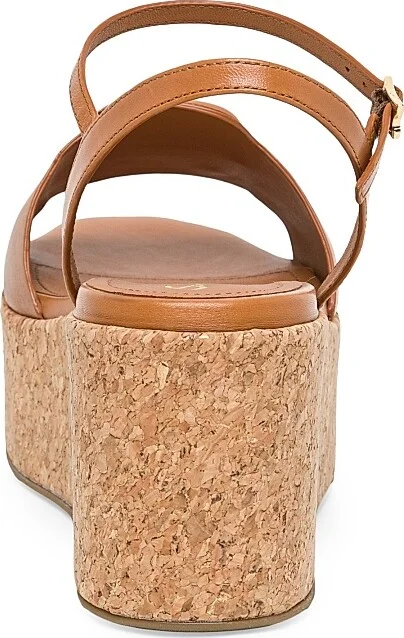 Women's Marta 50MM Leather Platform Sandals - Brown - Size 5.5 - Image 5