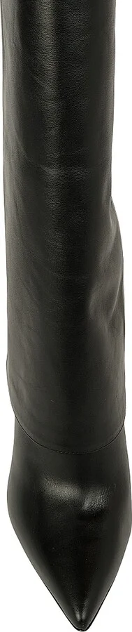 Women's Martine Leather Knee-High Boots - Black - Size 5 - Image 5