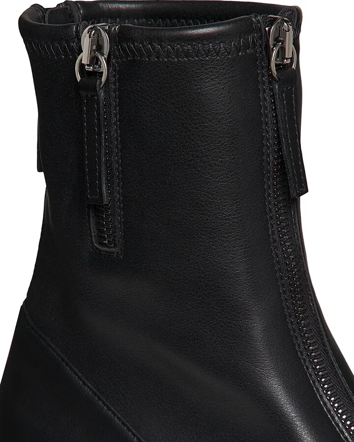 Women's Martini 50MM Stretch Leather Booties - Choco - Size 8 - Image 10