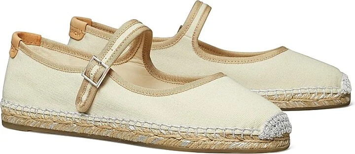 Women's Mary Jane Linen Espadrilles - Naturale - Size 10 - Image 2