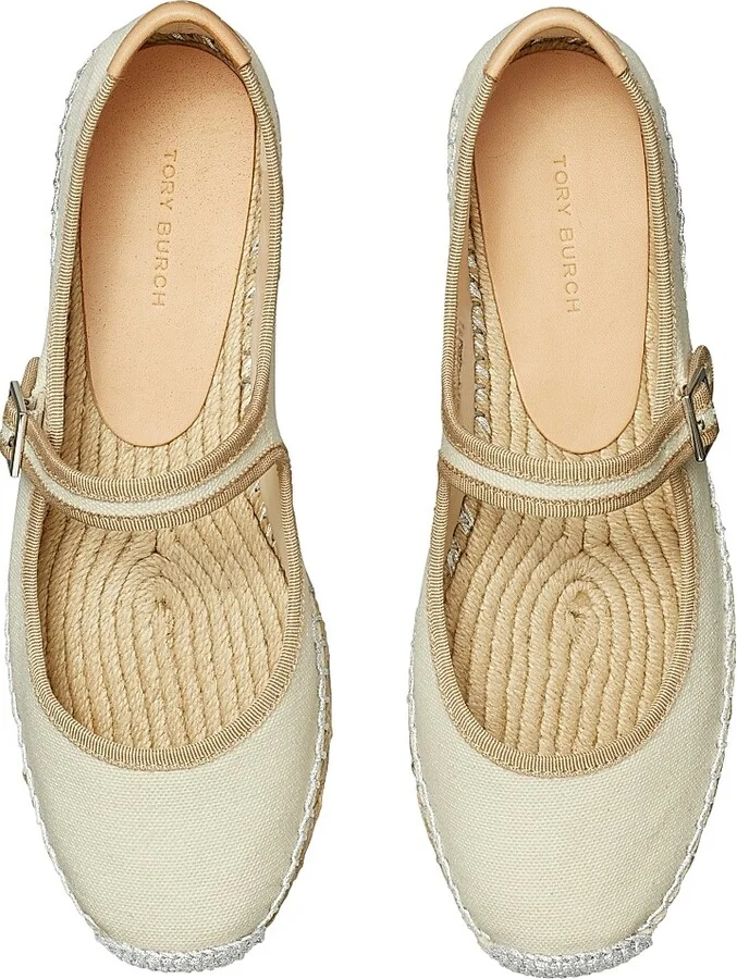 Women's Mary Jane Linen Espadrilles - Naturale - Size 10 - Image 3