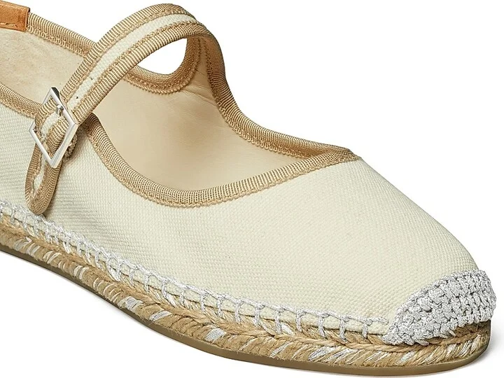 Women's Mary Jane Linen Espadrilles - Naturale - Size 10 - Image 4