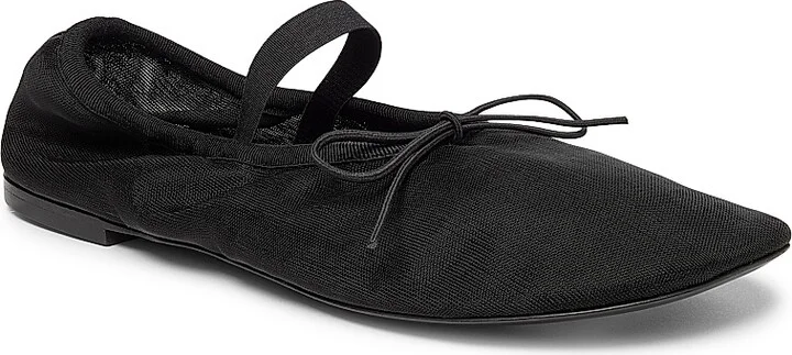 Women's Mary Jane Mesh Ballet Flats - Black - Size 5.5 - Image 2