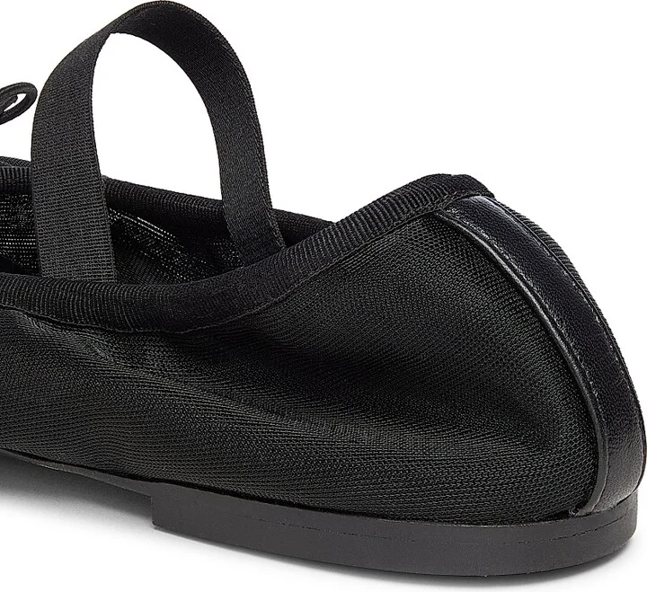 Women's Mary Jane Mesh Ballet Flats - Black - Size 5.5 - Image 3