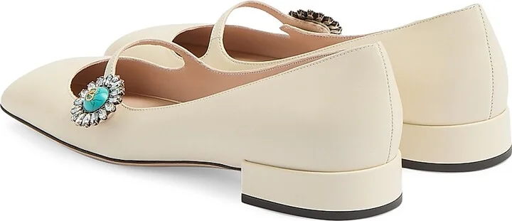 Women's Mary-Jane Preshoes 20MM Ballerinas in Kidskin - Ivory - Size 7 - Image 4