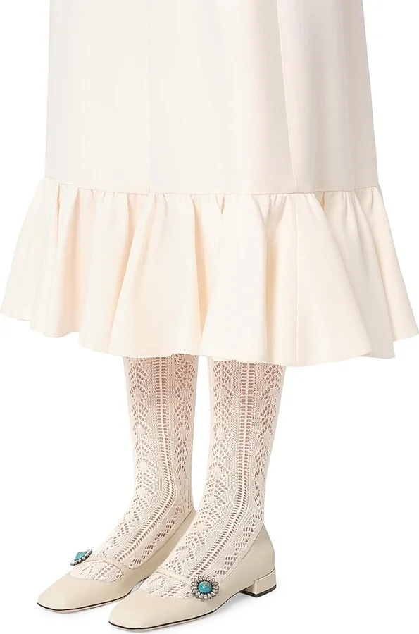 Women's Mary-Jane Preshoes 20MM Ballerinas in Kidskin - Ivory - Size 7 - Image 7