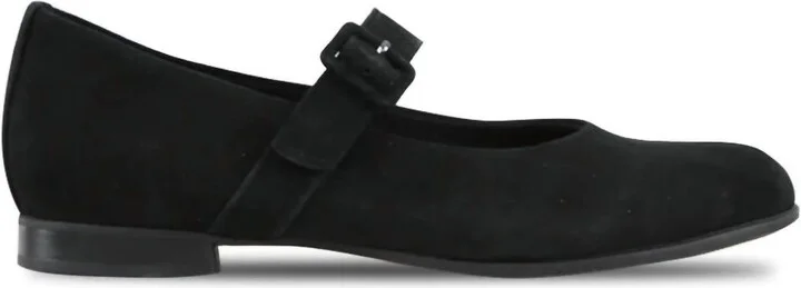 Women's Mary Jane Shoes In Black Suede
