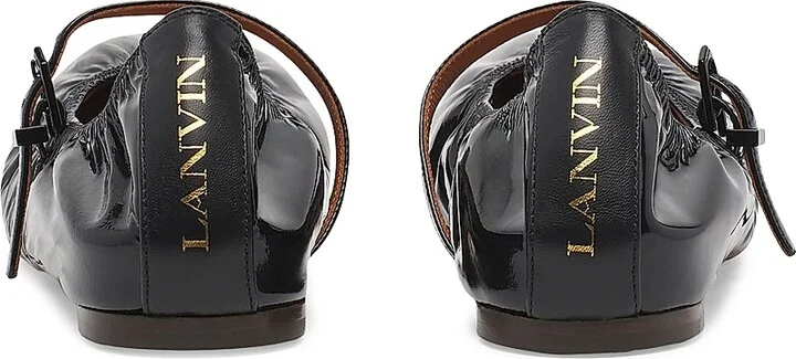 Women's Mary Janes in Glossy Leather - Black - Size 4 - Image 4
