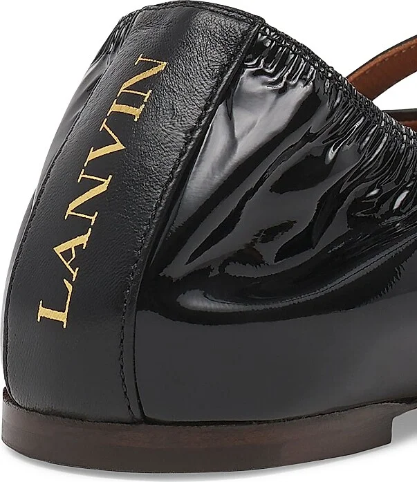Women's Mary Janes in Glossy Leather - Black - Size 4 - Image 5