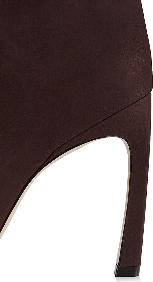 Women's Maryana Nubuck Knee-High Boots - Dark Chocolate - Size 5 - Image 5