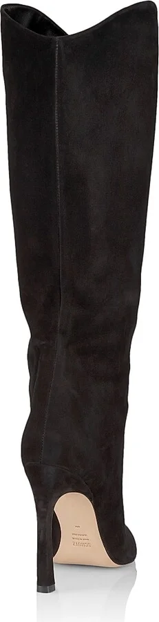 Women's Maryana Nubuck Knee-High Boots - Dark Chocolate - Size 5 - Image 7