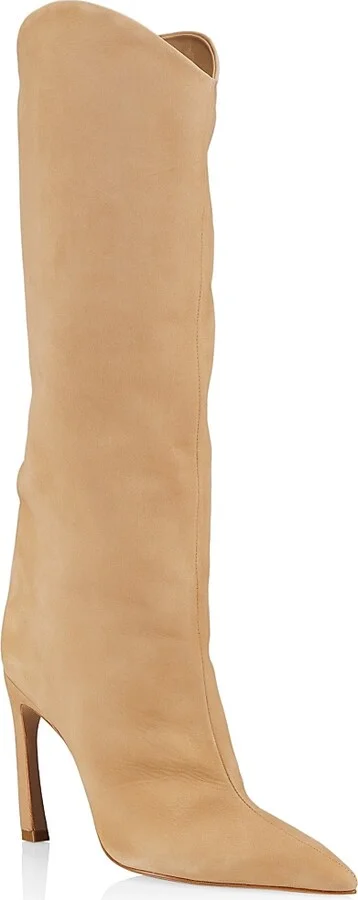 Women's Maryana Nubuck Knee-High Boots - Dark Chocolate - Size 5 - Image 10