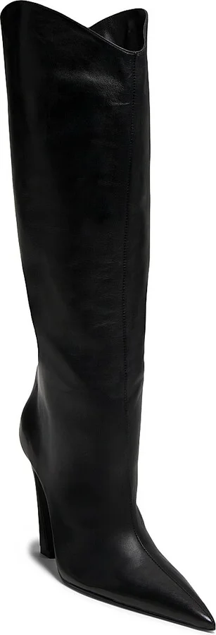 Women's Maryann 90MM Curved-Heel Boots - Black - Size 6.5 - Image 2