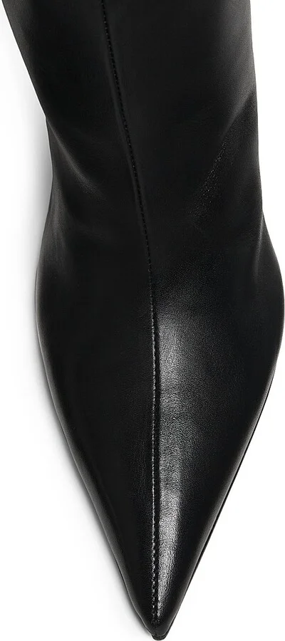 Women's Maryann 90MM Curved-Heel Boots - Black - Size 6.5 - Image 4