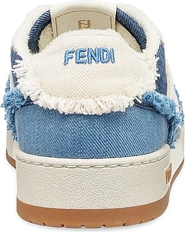 Women's Match Cotton-Blend Sneakers - Blue - Size 6 - Image 3