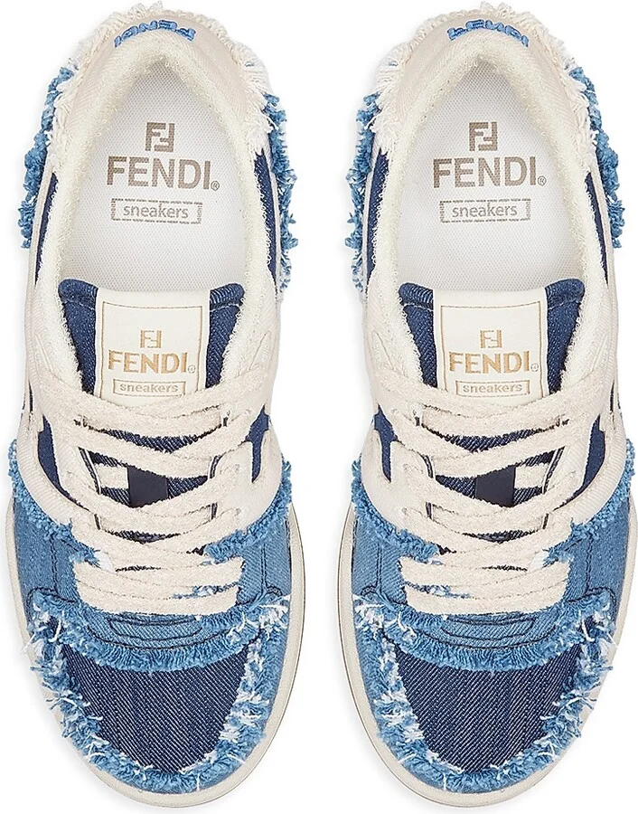 Women's Match Cotton-Blend Sneakers - Blue - Size 6 - Image 4