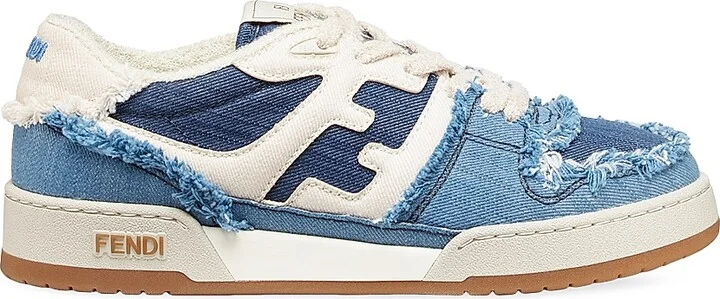Women's Match Cotton-Blend Sneakers - Blue - Size 6