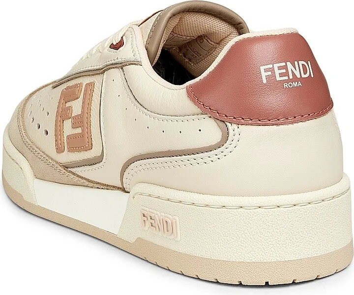 Women's Match FF Denim & Suede Low-Top Sneakers - Mud Rose - Size 5 - Image 3