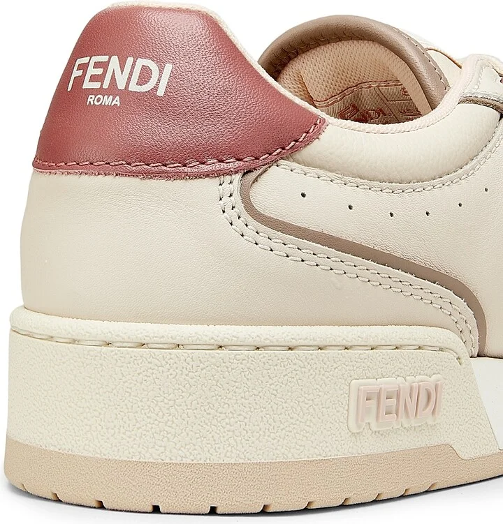 Women's Match FF Denim & Suede Low-Top Sneakers - Mud Rose - Size 5 - Image 5