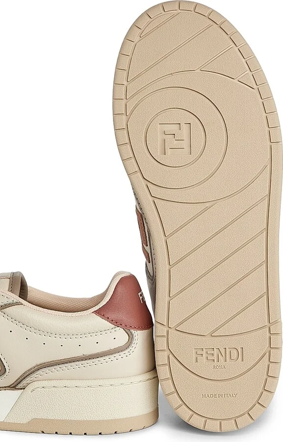 Women's Match FF Denim & Suede Low-Top Sneakers - Mud Rose - Size 5 - Image 6