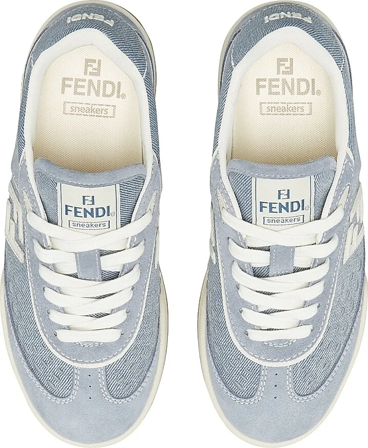 Women's Match FF Denim & Suede Low-Top Sneakers - Mud Rose - Size 5 - Image 10