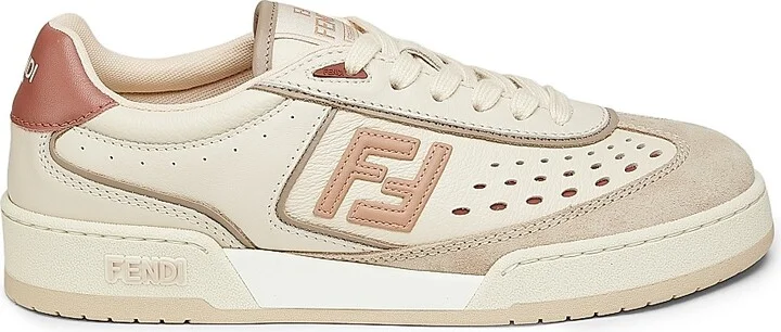 Women's Match FF Denim & Suede Low-Top Sneakers - Mud Rose - Size 5