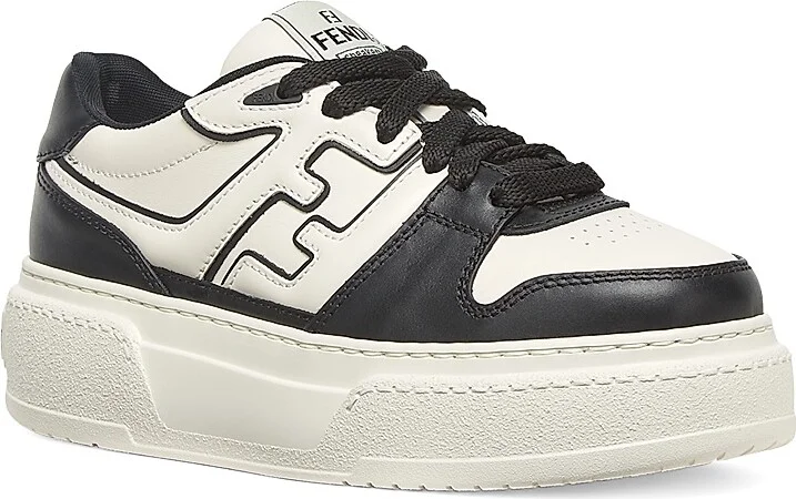 Women's Match Leather Sneakers - Size 5 - Image 2