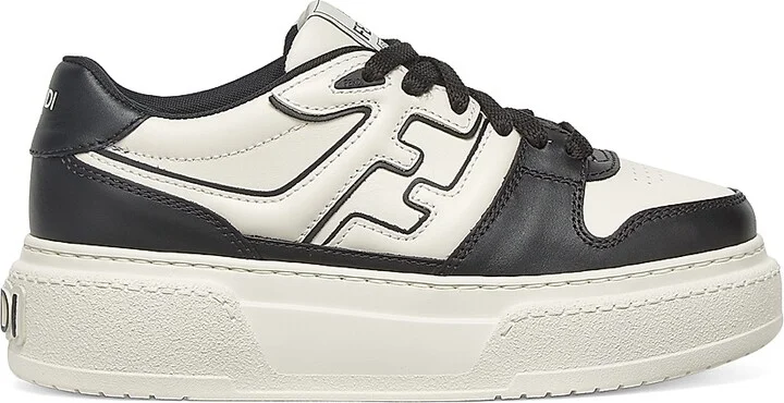Women's Match Leather Sneakers - Size 5