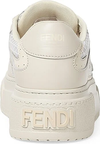 Women's Match Platform Sneakers - White Bianco - Size 5 - Image 3