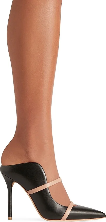 Women's Maureen 100MM Leather Mules - Black - Size 6 - Image 2