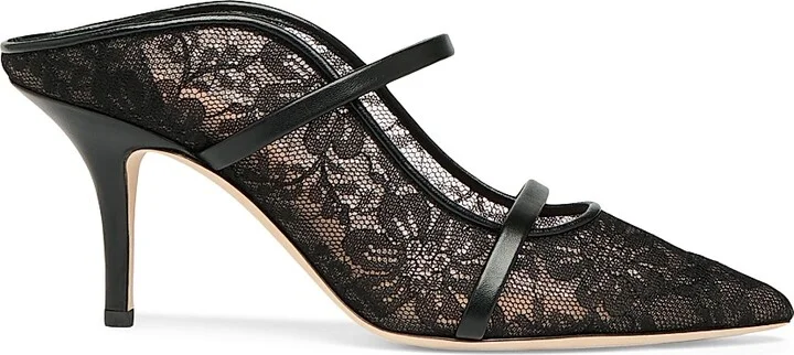 Women's Maureen 70MM Lace Mules - Black - Size 12