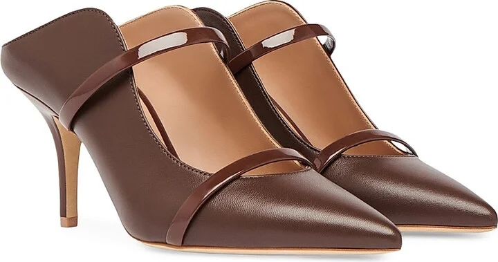 Women's Maureen 70MM Leather Mules - Tobacco - Size 11.5 - Image 2