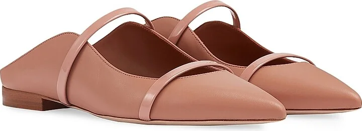 Women's Maureen Leather Flat Mules - Pink - Size 7.5 - Image 2