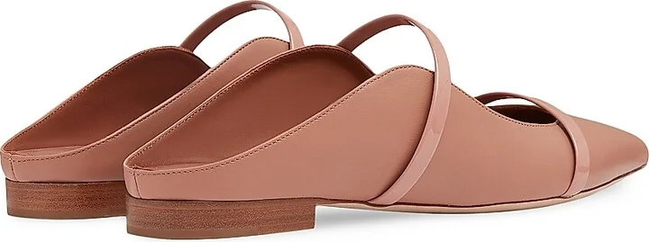 Women's Maureen Leather Flat Mules - Pink - Size 7.5 - Image 3