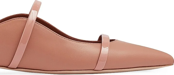 Women's Maureen Leather Flat Mules - Pink - Size 7.5 - Image 4