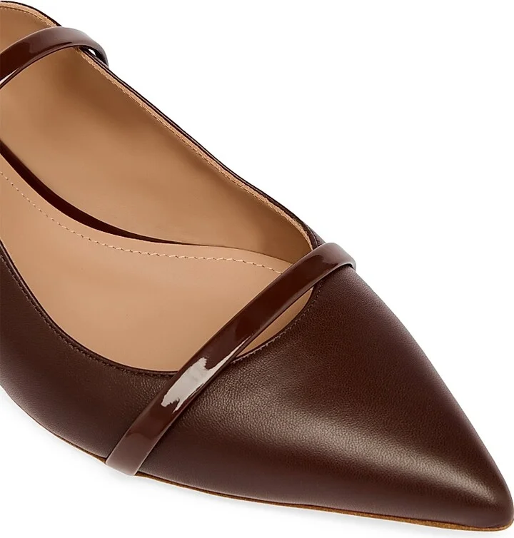 Women's Maureen Leather Flat Mules - Tobacco - Size 7 - Image 4
