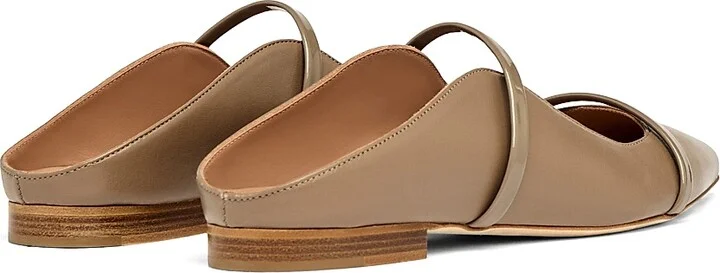 Women's Maureen Leather Flat Mules - Tobacco - Size 7 - Image 7