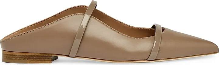 Women's Maureen Leather Flat Mules - Tobacco - Size 7 - Image 10