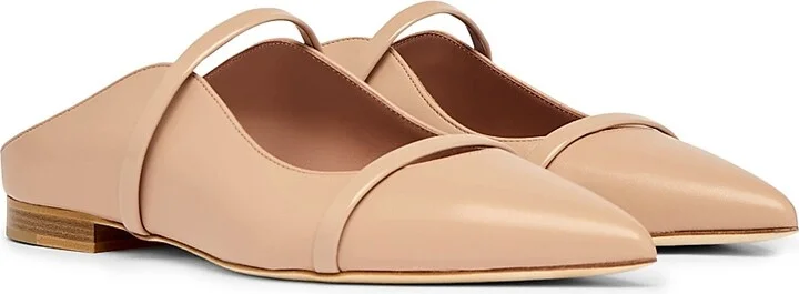 Women's Maureen Leather Flat Mules - Tobacco - Size 7 - Image 11