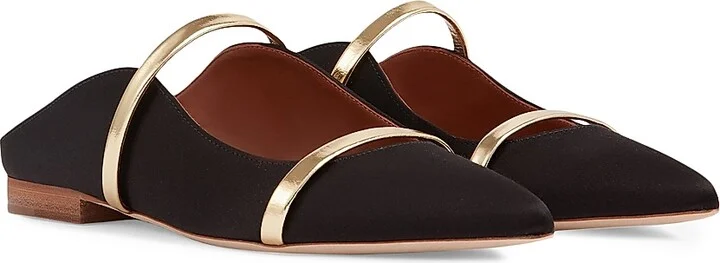 Women's Maureen Leather Flat Pumps - Black - Size 6 - Image 2