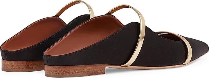 Women's Maureen Leather Flat Pumps - Black - Size 6 - Image 3