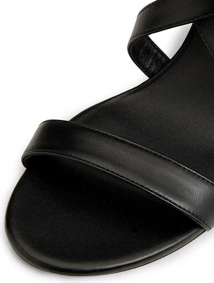 Women's Maven 75MM Leather Block-Heel Sandals - Black - Size 10 - Image 6