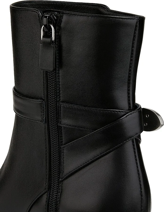 Women's Maven Leather Booties - Black - Size 10 - Image 6