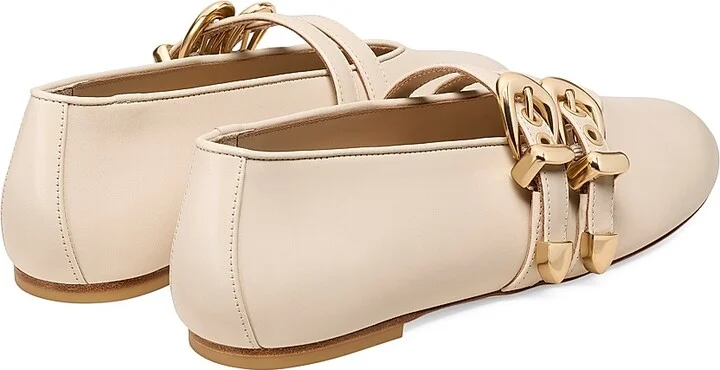 Women's Maven Leather Mary Janes - Linen - Size 10 - Image 3