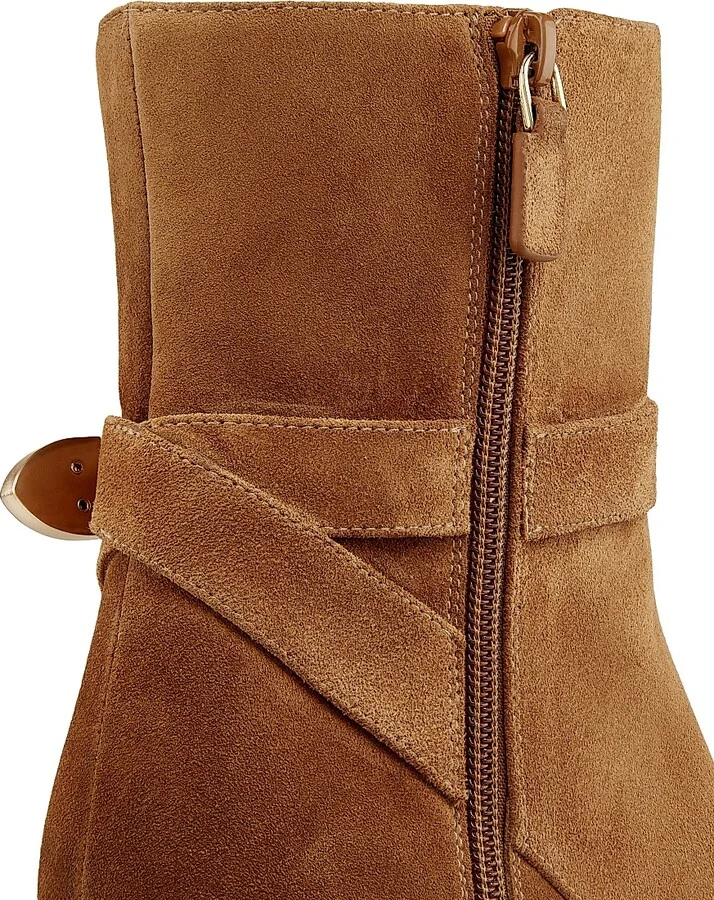 Women's Maven Suede Booties - Doe Dark Brown - Size 10 - Image 6