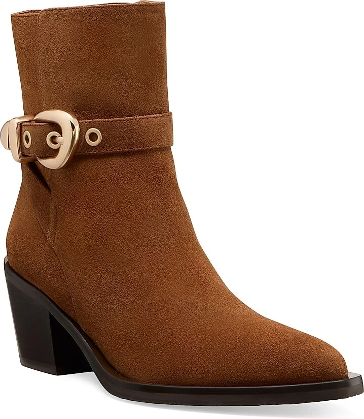 Women's Maven Suede Booties - Doe Dark Brown - Size 10 - Image 7
