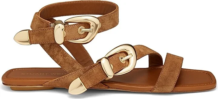 Women's Maven Suede Flat Sandals - Doe - Size 10