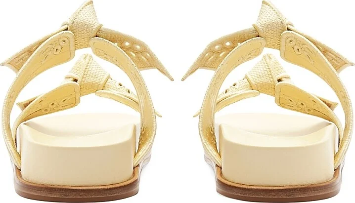 Women's Maxi Clarita Embroidered Sandals - Creamy - Size 5 - Image 3